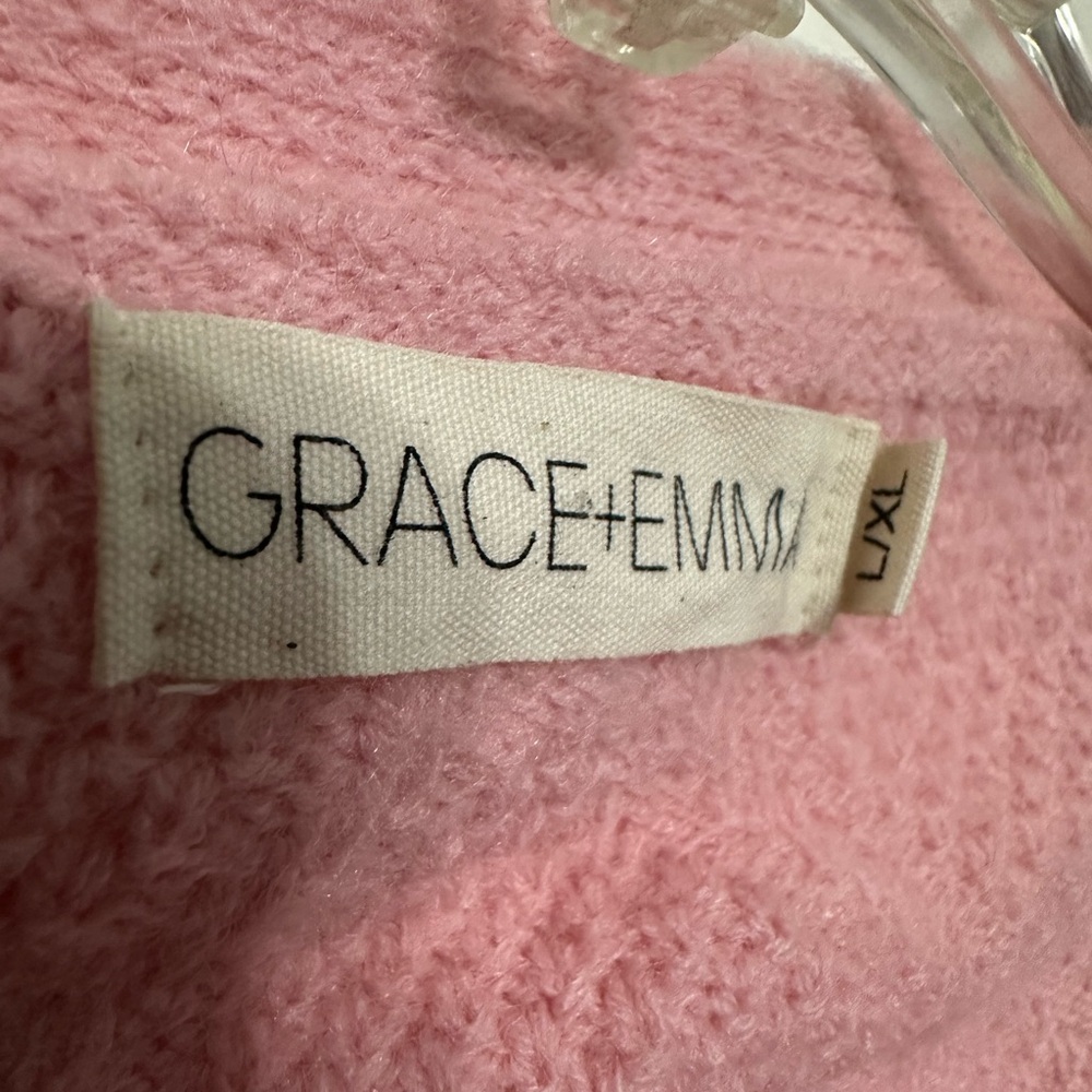 Grace Pink Gingerbread Appliqué Cardigan Sweater - Picture 3 of 6
